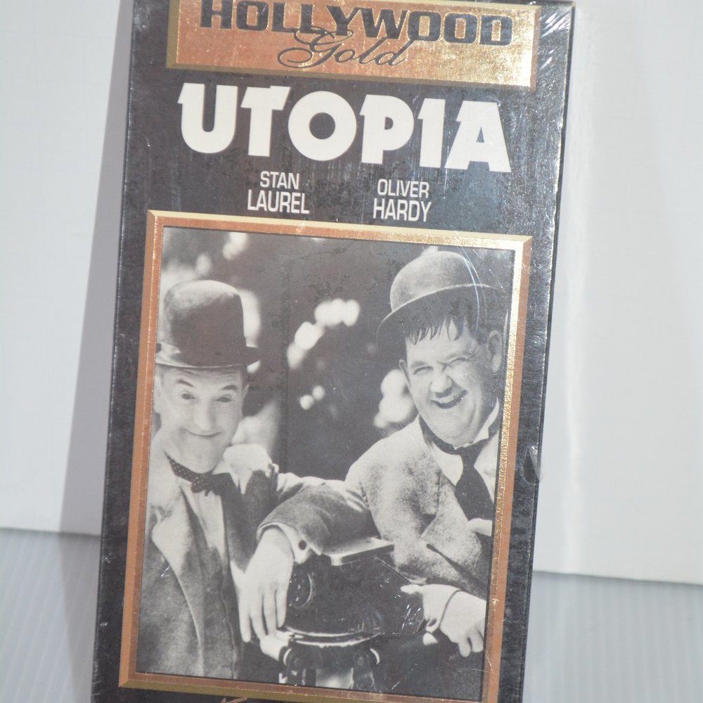 UTOPIA VHS Tape 1996 Hollywood Gold Collector Edition B&W STAN LAUREL New Sealed